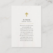 St. Photini Orthodoxe Christliche Gebetskarte Platzkarte (Rückseite)