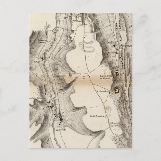 St Pierre Plateau Atlas Karte (Vorderseite)