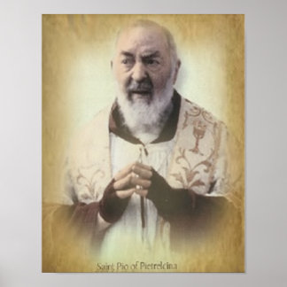 ST PIO PIETRELCINA POSTER