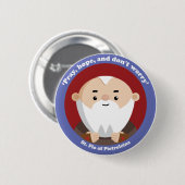St. Pio von Pietrelcina Button (Vorne & Hinten)