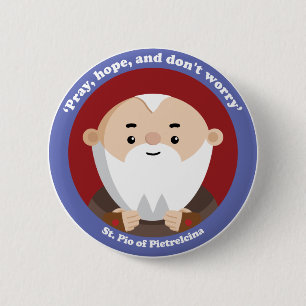 St. Pio von Pietrelcina Button