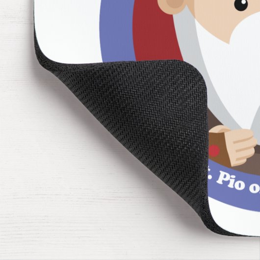 St. Pio von Pietrelcina Mousepad (Ecke)