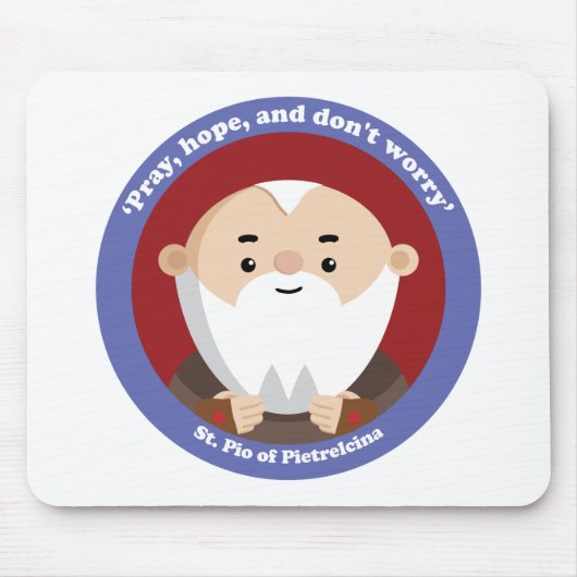 St. Pio von Pietrelcina Mousepad (Vorne)