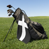 St. Piran-Flagge / Flagge von Cornwall Golfhandtuch (Gras)