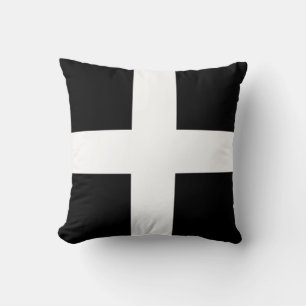 St. Piran-Flagge / Flagge von Cornwall Kissen