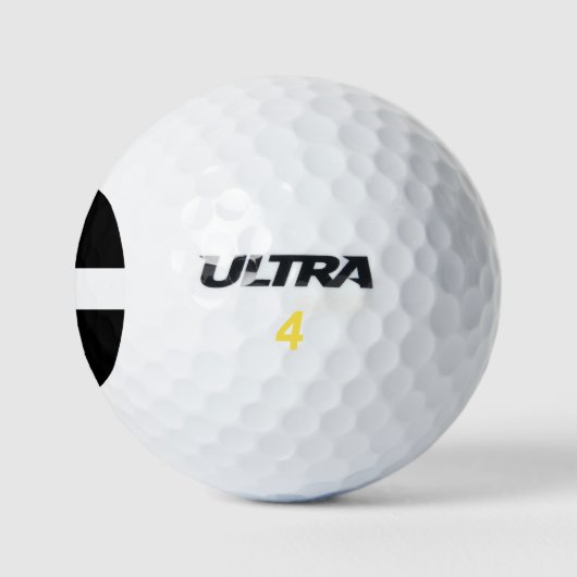 St. Piran-Flagge / Flagge von Cornwall Playing Golfball (Logo)