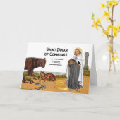 St. Piran von Cornwall (SAE 01) Karte (Gelbe Blume)