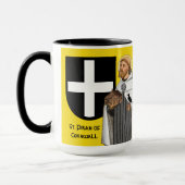 St. Piran von Cornwall (SAE 01) und sein Schild Tasse (Links)