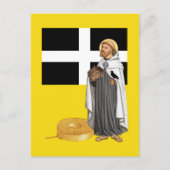 St. Piran von Cornwall (SAE 01) und seine Flag Car Postkarte (Vorderseite)