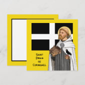 St. Piran von Cornwall (SAE 01) und seine Flagge (Vorne/Hinten)