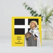 St. Piran von Cornwall (SAE 01) und seine Flagge (Stehend Vorderseite)