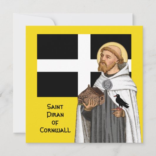 St. Piran von Cornwall (SAE 01) und seine Flagge (Vorderseite)