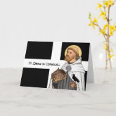 St. Piran von Cornwall (SAE 01) und seine Flagge Karte (Gelbe Blume)