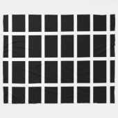 St. Piran's Fahne / Fahne Cornwall Fleece Blanket (Vorderseite (Horizontal))