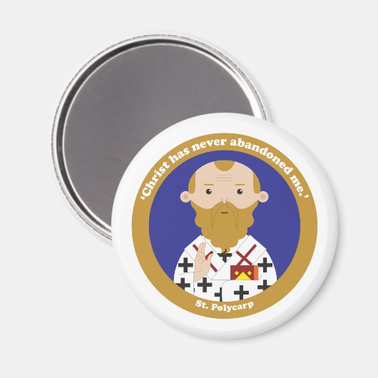 St. Polycarp Magnet (Vorderseite/Rückseite)