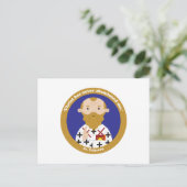 St. Polycarp Postkarte (Stehend Vorderseite)