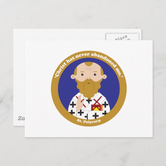 St. Polycarp Postkarte (Vorne/Hinten)