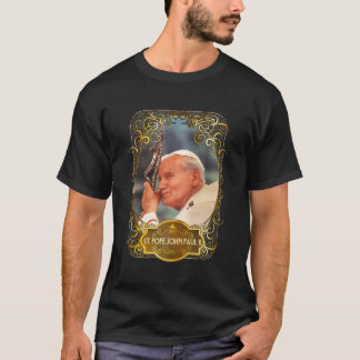 St Pope John Paul Ii Cross katholische Saint Polni T-Shirt