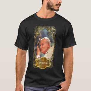 St Pope John Paul II Kreuzung Katholische Saint Po T-Shirt