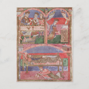 St. Radegund am Tisch von Clothar I Postkarte