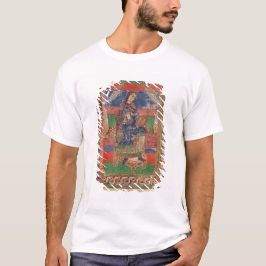 St. Radegund auf einem Thron T-Shirt (Vorderseite)