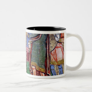 St. Radegund geführt vor Clothar I Zweifarbige Tasse