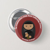 St. Rafqa Al-Rayes Button (Vorne & Hinten)