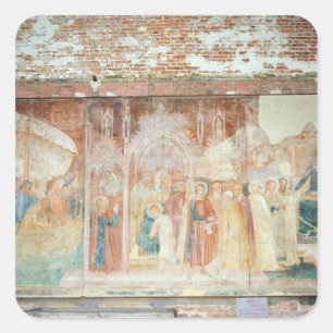 St. Ranieri im Heiligen Land, Mitte des 14. Jahrhu Quadratischer Aufkleber