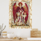 St Raphael Archangel Angel Katholische Heilige Poster (Küche)