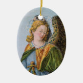 St. Raphael der Erzengel (Detail; M 017) Keramik Ornament (Vorne)