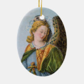 St. Raphael der Erzengel (Detail; M 017) Keramik Ornament (Hinten)