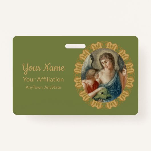 St. Raphael der Erzengel (M 012) Ausweis (Vorderseite)