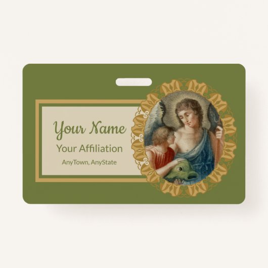 St. Raphael der Erzengel (M 012) Ausweis (Vorderseite)