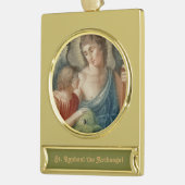St. Raphael der Erzengel (M 012) Banner-Ornament Gold (Links)