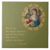 St. Raphael der Erzengel (M 012) Fliese (Vorderseite)