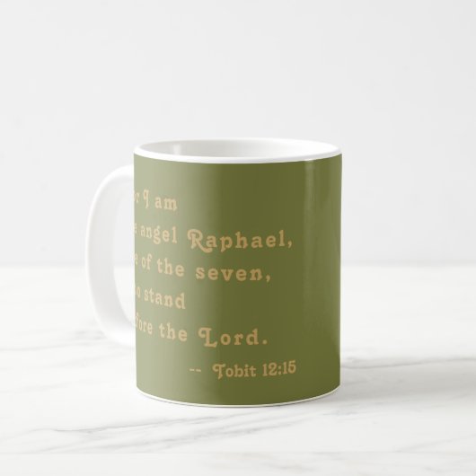 St. Raphael der Erzengel (M 012) Kaffeetasse (Vorderseite Links)
