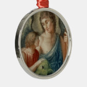 St. Raphael der Erzengel (M 012) Ornament Aus Metall (Rechts)