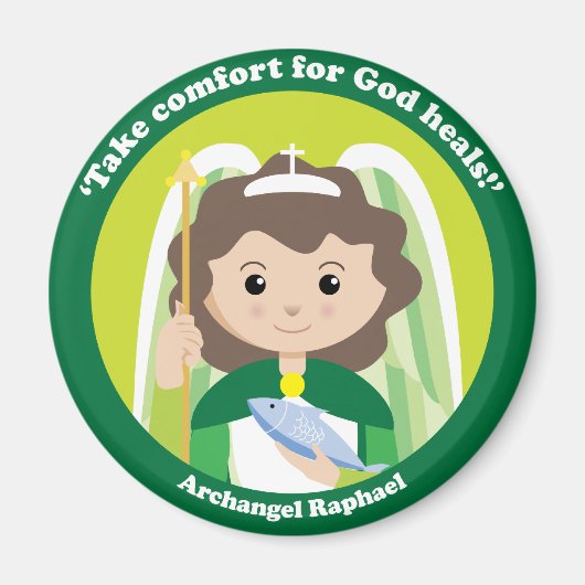 St. Raphael der Erzengel Magnet (Vorne)