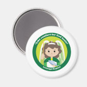 St. Raphael der Erzengel Magnet (Vorderseite/Rückseite)