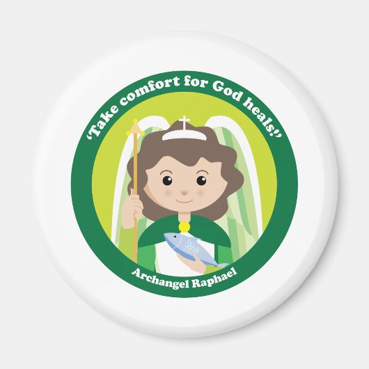 St. Raphael der Erzengel Magnet (Vorne)