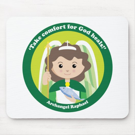 St. Raphael der Erzengel Mousepad (Vorne)