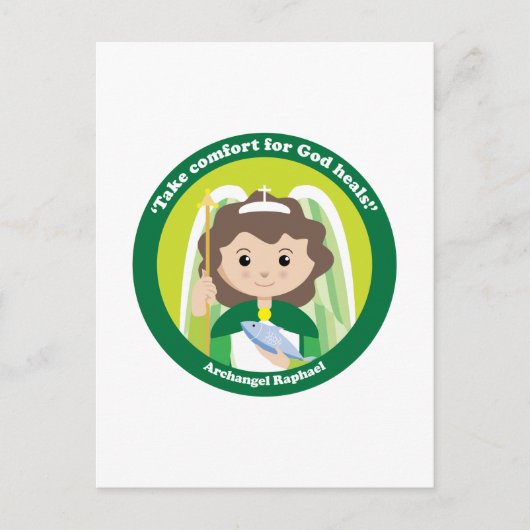 St. Raphael der Erzengel Postkarte (Vorderseite)