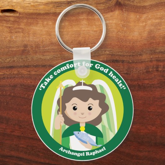 St. Raphael der Erzengel Schlüsselanhänger (Vorderseite)