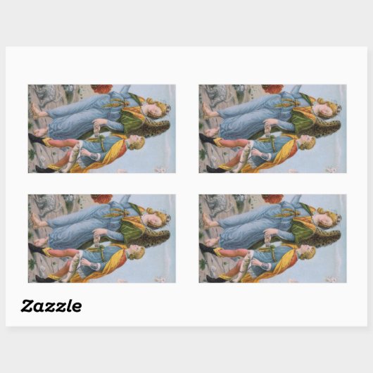 St. Raphael der Erzengel & Tobias (Einzelheiten; M Rechteckiger Aufkleber (Blatt)