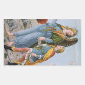 St. Raphael der Erzengel & Tobias (Einzelheiten; M Rechteckiger Aufkleber (Vorderseite)