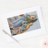 St. Raphael der Erzengel & Tobias (Einzelheiten; M Rechteckiger Aufkleber (Umschlag)