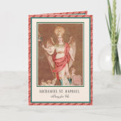 St. Raphael, die religiöse Schrift des Erzengels Karte (Vorderseite)
