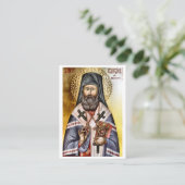 St. Raphael of Brooklyn Orthodox Prayer Card Platzkarte (Stehend Vorderseite)
