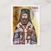 St. Raphael of Brooklyn Orthodox Prayer Card Platzkarte (Vorderseite)