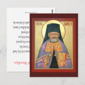 St. Raphael of Brooklyn Prayer Card Postkarte (Vorne/Hinten)
